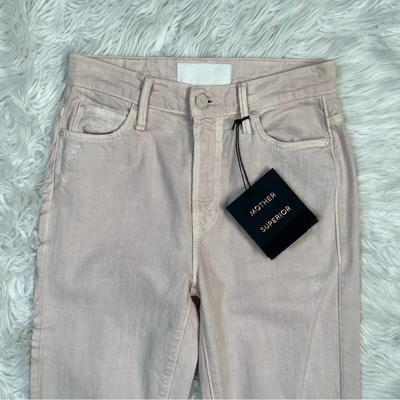New MOTHER Denim High Waisted Rascal Ankle Jeans The Devil Drinks Coffee NWT 24 - Picture 5 of 16
